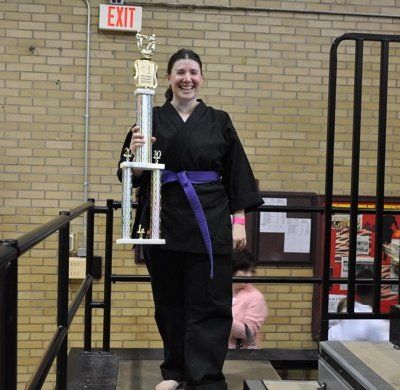 Senior Women's Beginner kata, first place.