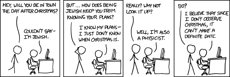 xkcd: Christmas plans.