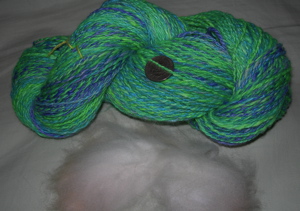 Merino silk skein.