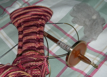 Boom socks and spindle.