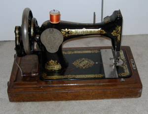 Old sewing machine.
