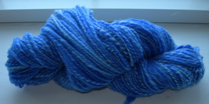 Blue Faced Leicester skein.