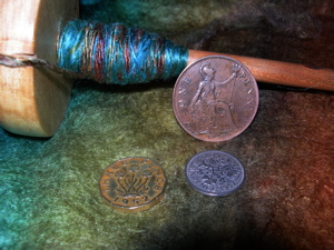 Silk and old coins.